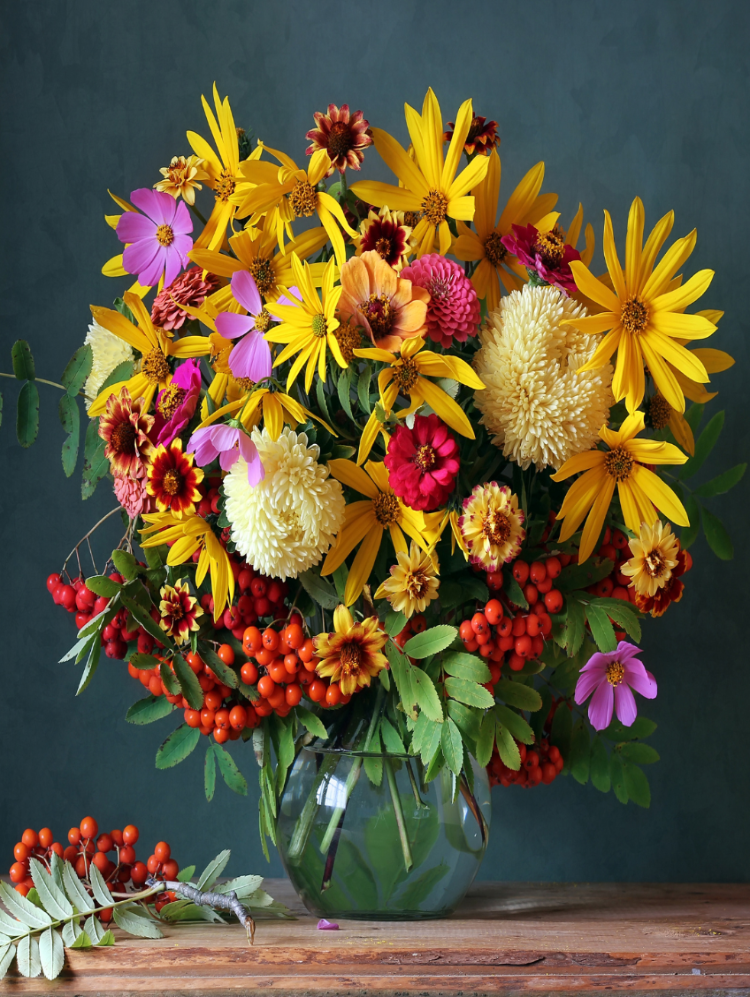 Groot kleurrijk boeket met bloemenabonnement van bloemist uit Merksplas.